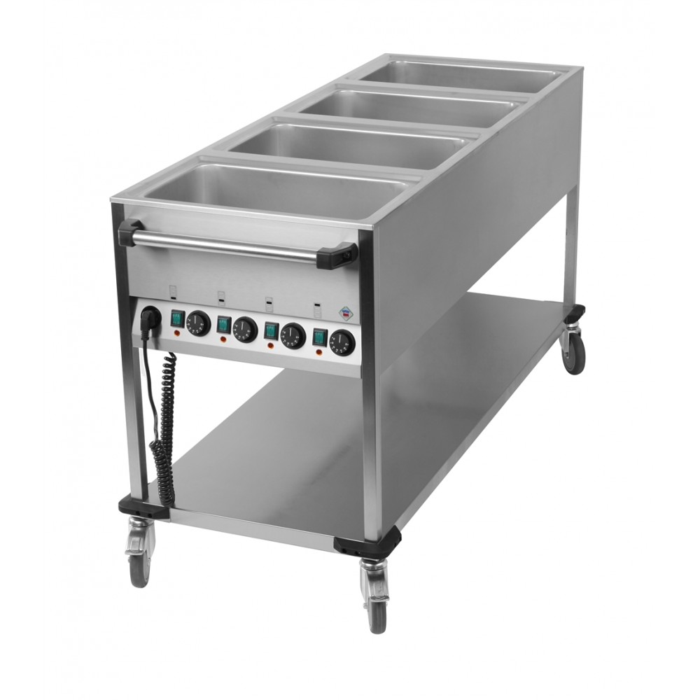 Bain Marie Wagen 4 1GN SB 4K Bain Marie Wagen Buffetwelt De